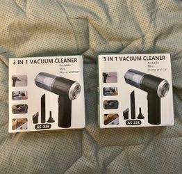2 Pack 3-in-1 Mini Wireless Vacuum Cleaner