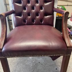 Red Leathered Chair 