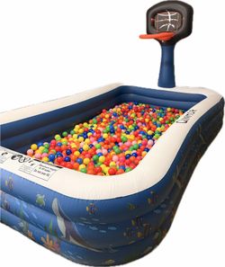 Inflatable Swimming Pool with over 2,000 Ball Pit Balls!