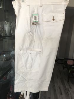 Men’s casual sports shorts white size 34 new