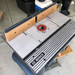 Bosch Aluminum Top Bench top Router Table With 2-1/2 In Vacuum Hose Port