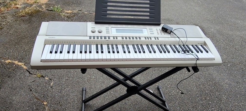 Casio Wk-200 Keyboard With Stand.