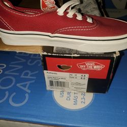 Vans Red Sz 4.5 Men Sz 6 Woman 