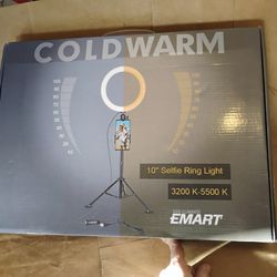 NEW 10" Selfie Ring Light - Cold / Warm 