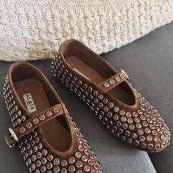 38 ballet Flat brown Alaia Paris 7