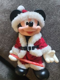 10 Inch Vintage Santa Mickey Mouse 