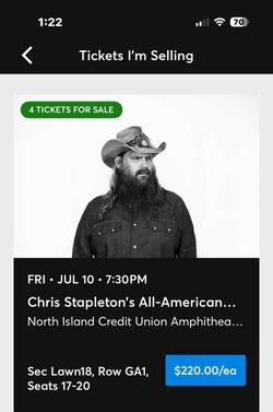 Chris Stapleton tickets