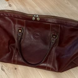 Italian leather duffel bag