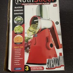 Rotary Nutrislicer 3-in-1 Countertop Food Slicer and Grater 