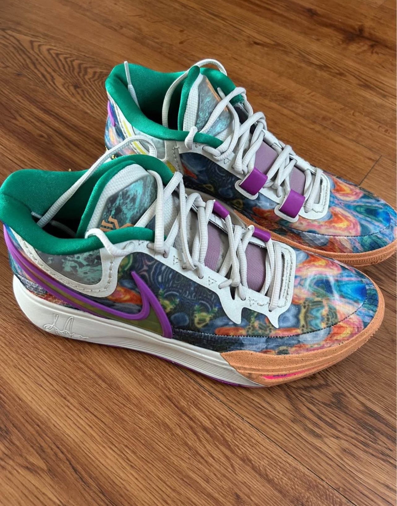 NIKE Men's Kyrie 8 Multi-Color Circle Of Life Basketball Shoe Size 10.5
