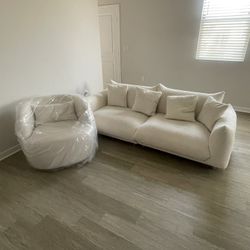 Couch And Swivel Chair