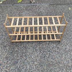 Bamboo wood Shoes shelf -80cm