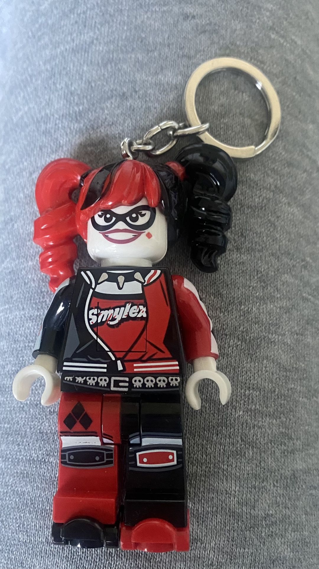 Harley Quinn Lego Keychain With Light