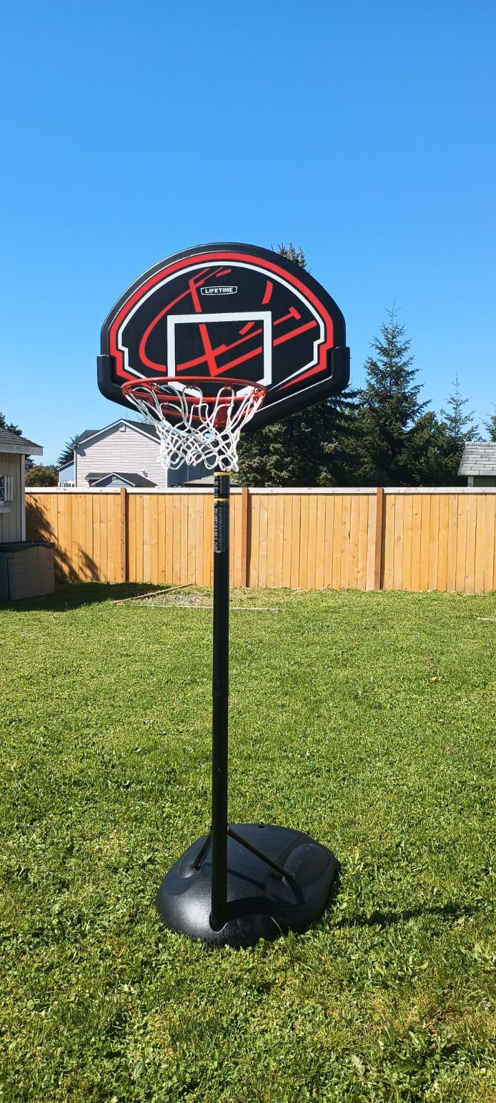 Lifetime Adjustable Youth Portable Basketball Hoop - GREAT SHAPE!!!