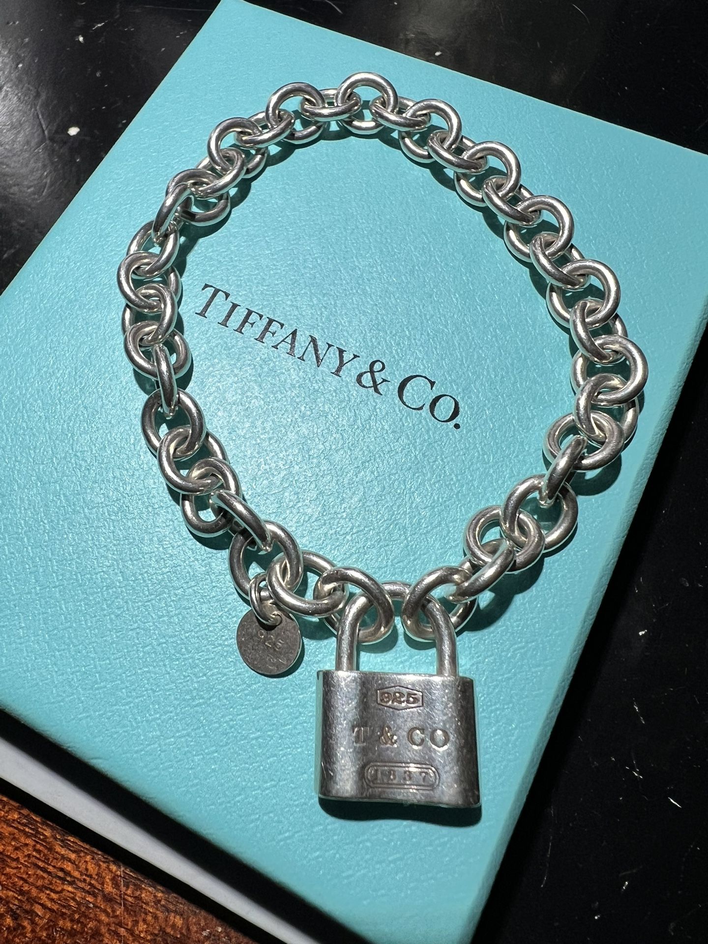 BEAUTIFUL TIFFANY & CO 925 SILVER BRACELET SIZE 7.5