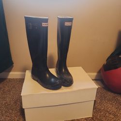 Black Hunter boots UK 4