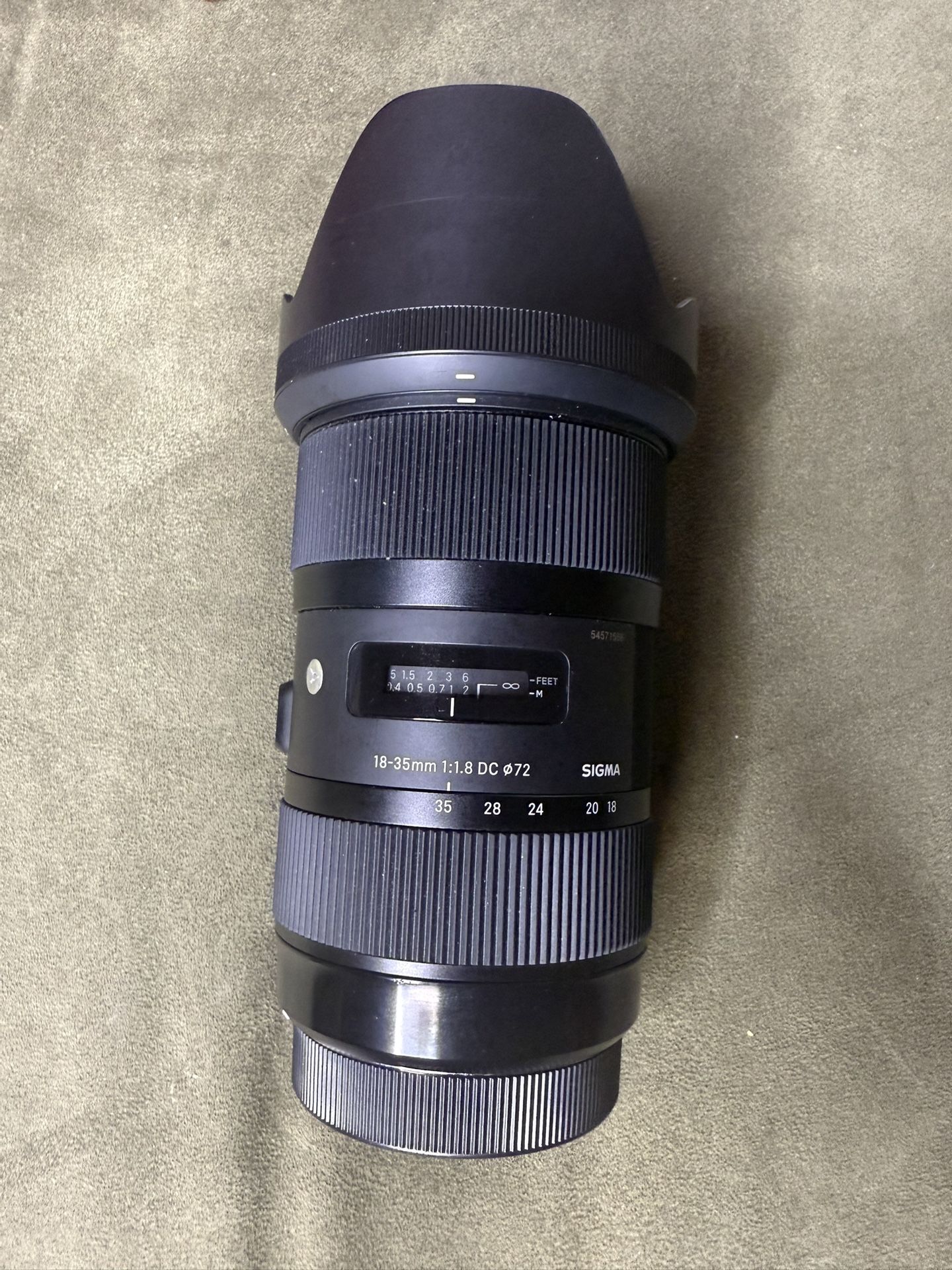 Sigma 18-35mm 1.8 Canon