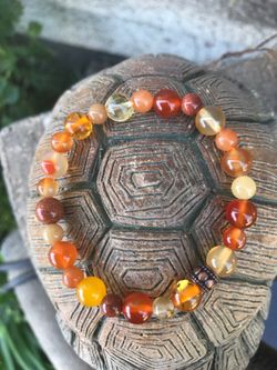 Mix gemstone bracelet size 7 inches