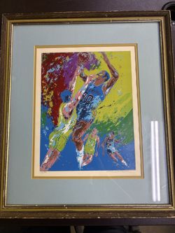 Leroy Neiman’s Walt Frazier Champions Painting