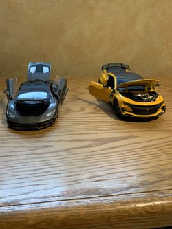 Transformers Jada Toys Die Cast Hot Rod and Bumblebee