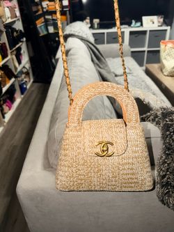 Raffia small cross body