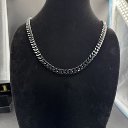 🔥 9MM  24” Black Stainless Steel Cuban Chain – Solid, Heavy, Clean Drip 🔥
