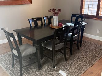 Crate and Barrel Dining Table and China Hutch