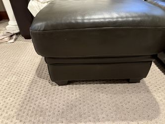 Leather Ottoman 