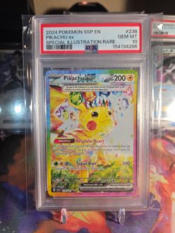 Pokemon Pikachu EX SIR PSA 10 Surging Sparks