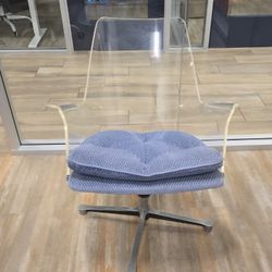 (2) Eames Herman Miller Mid-century Lucite Chairs