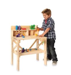 Wood Workbench For Kids 