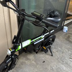 Electric Bike for Adult 500W Motor 20 mph Folding Ebike with Smart Uphill Assist Available in 14/16/20/26 Inch Wheel Sizes 7.8