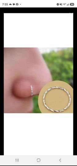 Nose Ring Sterling Silver