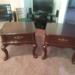 Set Of 2 Ashley End Tables 26 W. 25 H.