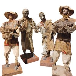 Vintage Paper Mache Figurines 