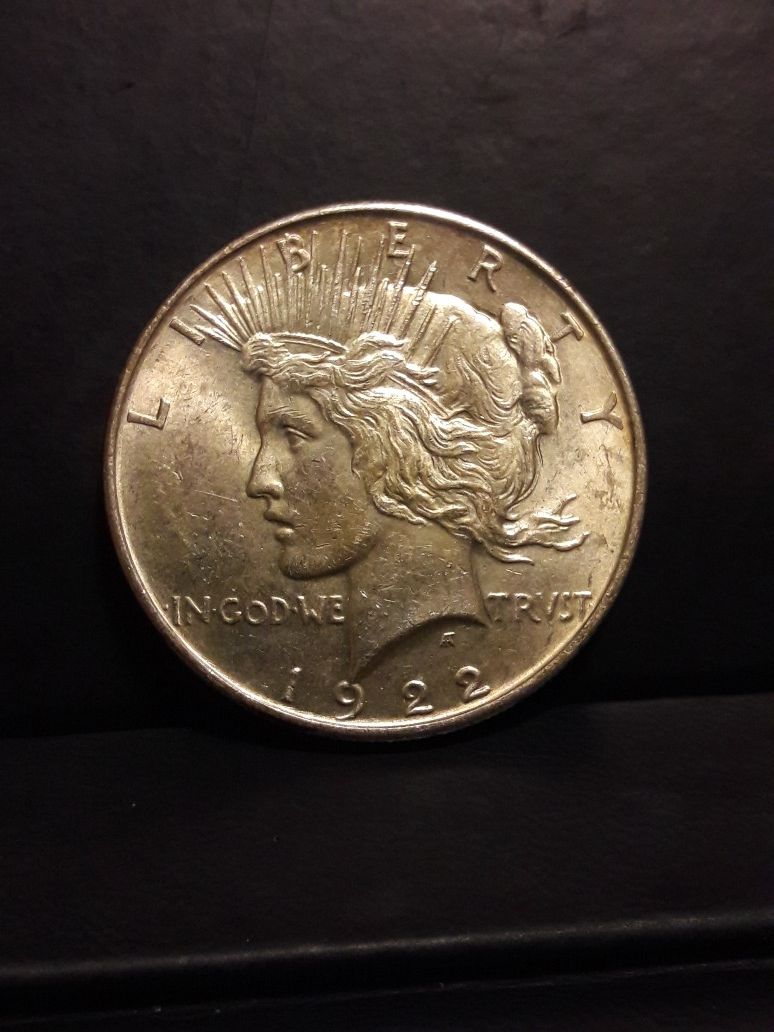 (2) 1922 Peace Dollar
