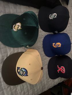 Hats ! Back 3 are 7 5/8.   Front 2 are 7 1/2
