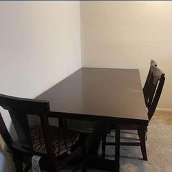 Heavy Wood Dining Table 