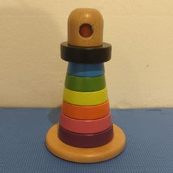 IKEA Mula Wooden Stacking Rings Toy