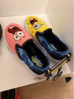 13c slip on SpongeBob shoes