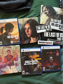 PS5 Game Bundle (TLOU 1 & 2) Cyberpunk steelbook