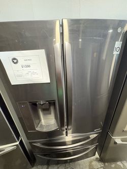 LG French Door Refrigerator Black Stainless Steel