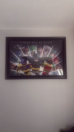 Lego poster and frame