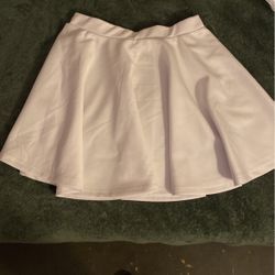 white skirt