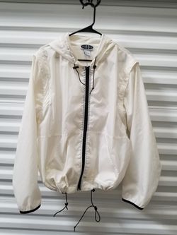 White Windbreaker
