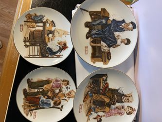 Norman Rockwell Limited Series Plates 1982