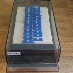 Vintage Rolodex Business Card File