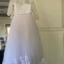 Little girl white dress