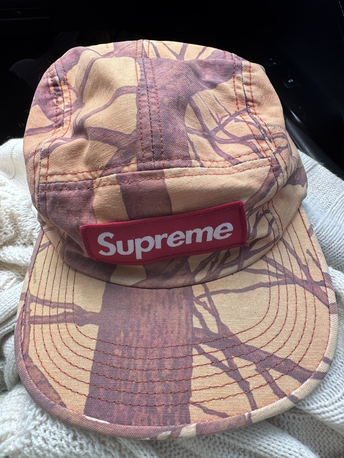 FW12 Supreme Tree Camo camp cap vintage hat from 2012