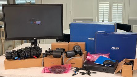 ANNKE security camera sistem and lg monitor